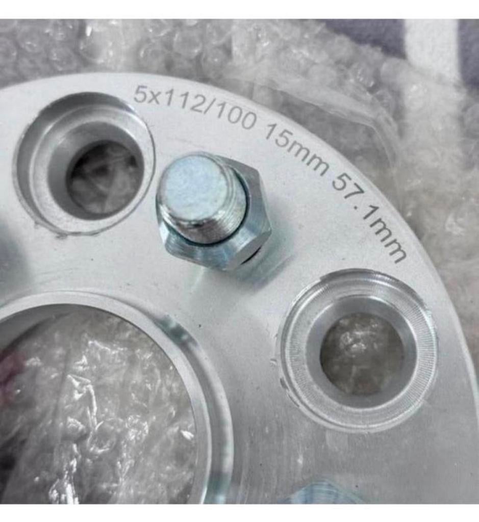 2x Spacers Spoorverbreders 15MM 5x112 5x100 57.1 M14x1.5 2x, Ophalen of Verzenden, H, H, H