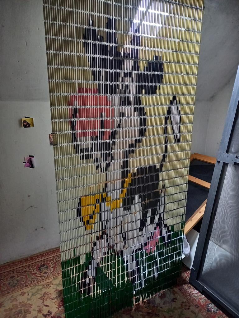 Vrolijk vliegengordijn met koe, 2x, Ophalen