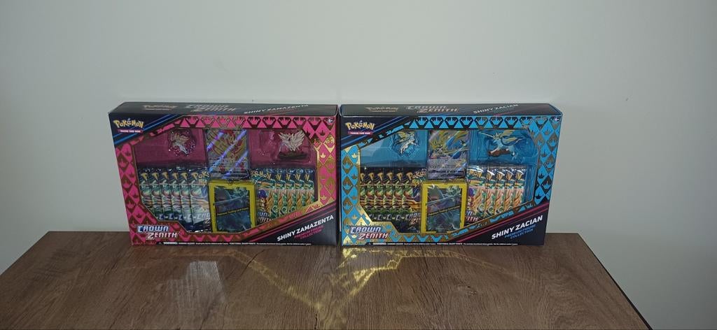 Shiny zamazenta shiny zacian box, Hobby en Vrije tijd, Verzamelkaartspellen | Pokémon, Ophalen of Verzenden