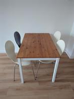 Table + 4 chairs - 120x75x73cm - TO BE COLLECTED 28-30 MARCH, Huis en Inrichting, Tafels | Eettafels, Ophalen, Gebruikt, 100 tot 150 cm