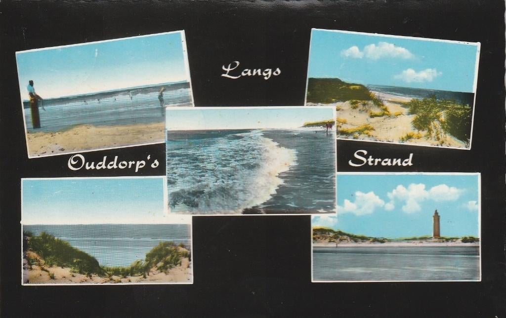 OUDDORP Langs Ouddorp's Strand kl.f, Verzenden, 1940 tot 1960, Gelopen, Zuid-Holland