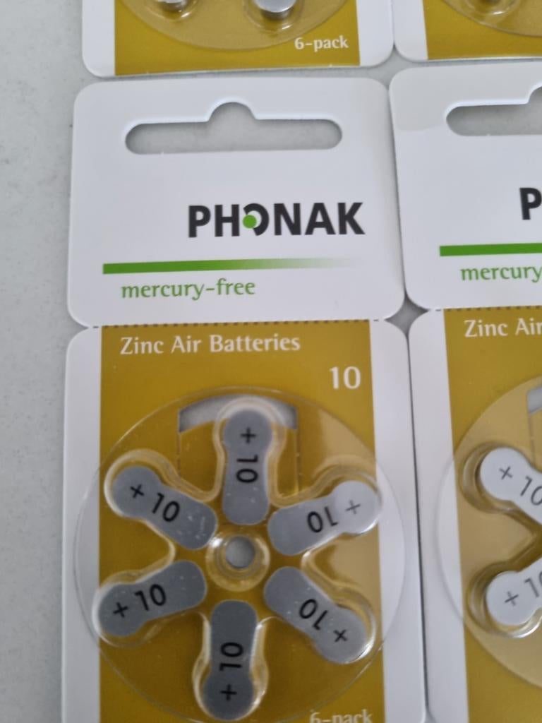 Phonak 10 hoortoestel batterij nieuwe, Audio, Tv en Foto, Ophalen of Verzenden, Nieuw