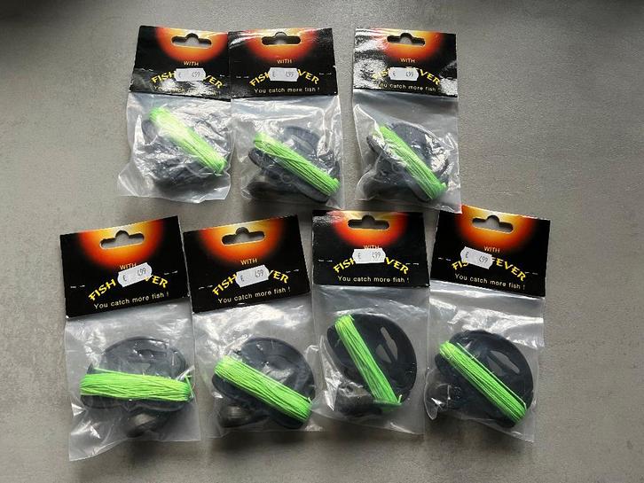 adv 208 / NIEUW set 7 verpakkingen toploodsetjes, Watersport en Boten, Hengelsport | Karpervissen, Nieuw, Dobber of Lood, Ophalen of Verzenden