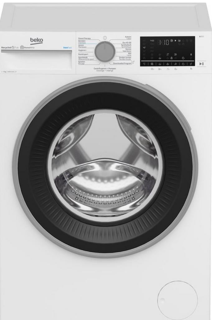 Beko B3WFU57410W - SteamCure, Ophalen, Gebruikt, Minder dan 85 cm, Voorlader