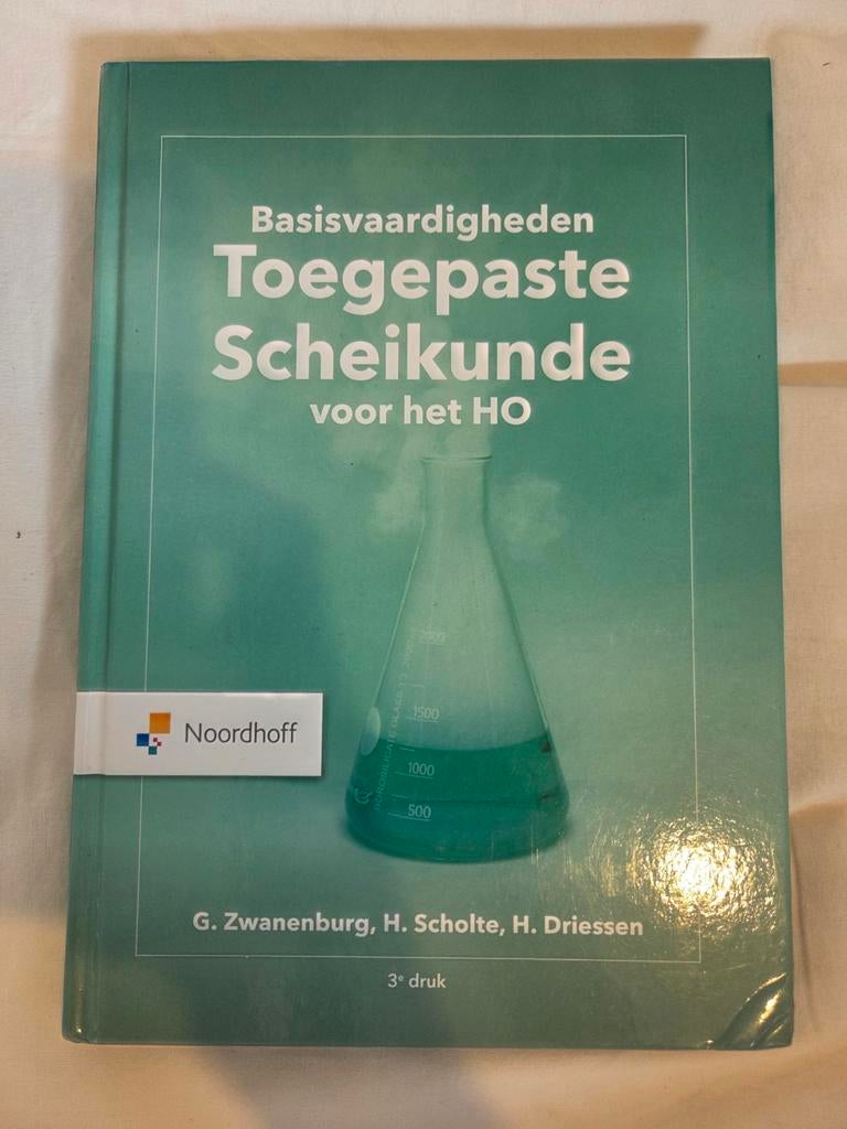 Basisvaardigheden Toegepaste Scheikunde HO - 3e druk, Boeken, Studieboeken en Cursussen, Zo goed als nieuw, HBO, Beta, Ophalen of Verzenden