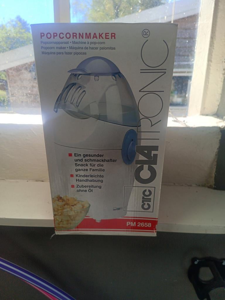 Clatronic Popcornmaker PM 2658 - Vers en Gezond Popcorn, Ophalen of Verzenden, Gebruikt