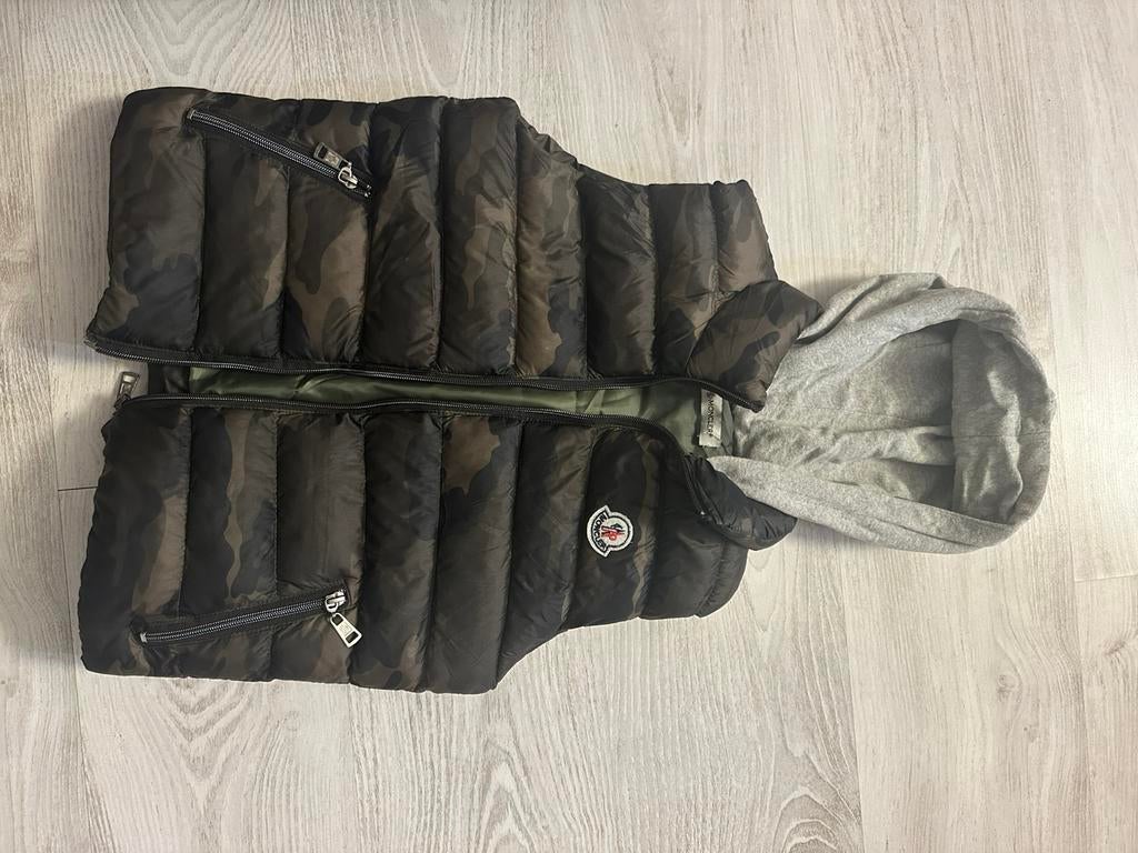 Moncler bodywarmer, Kleding | Heren, Bodywarmers, Ophalen of Verzenden, Zo goed als nieuw, Maat 46 (S) of kleiner, Groen