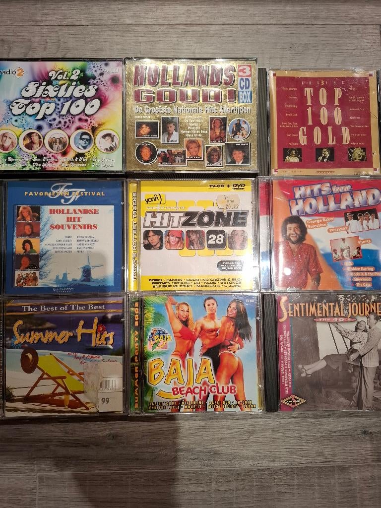 9 CD’s Top 100 en Nederlandse Hits, Ophalen of Verzenden, Zo goed als nieuw, Levenslied of Smartlap