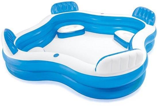 Intex zwembad, Vierkant, Ophalen of Verzenden, Zo goed als nieuw, Opzetzwembad