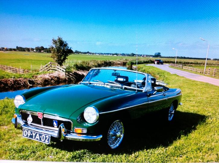 MG B 1.8 Cabriolet 1973 Groen, Auto's, MG, Particulier, B, Lederen bekleding, Open dak, Benzine, Cabriolet, Handgeschakeld, Geïmporteerd