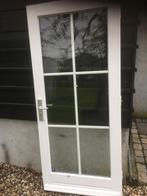 Achterdeur schuurdeur merbau dubbelglas, Gebruikt, 80 tot 100 cm, Ophalen of Verzenden, Buitendeur