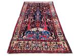 Handmade Persian wool Nahavand carpet Tree of life 144x254cm, Persian Perzisch vintage oosters hype, Crème, Gebruikt, 100 tot 150 cm