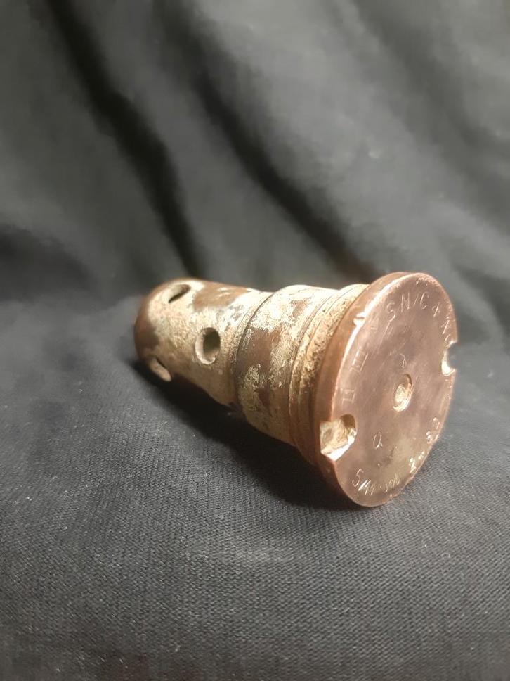 Slagdop van een Britse 25 Ponder Huls uit WW2, Verzamelen, Militaria | Tweede Wereldoorlog, Landmacht, Hulzen of Bodemvondsten