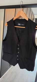 NIEUW! Linnen gilet van de Zara maat L zwart, Ophalen of Verzenden, Nieuw, Zwart