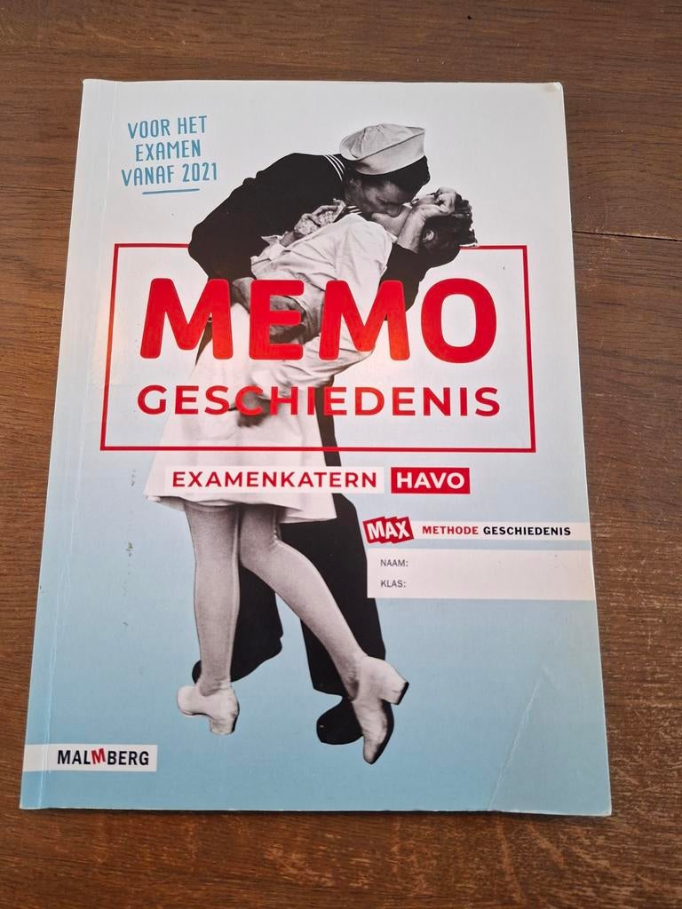 Memo Geschiedenis Examenkatern HAVO - Zo goed als nieuw, Malmberg, Geschiedenis, HAVO, Ophalen of Verzenden