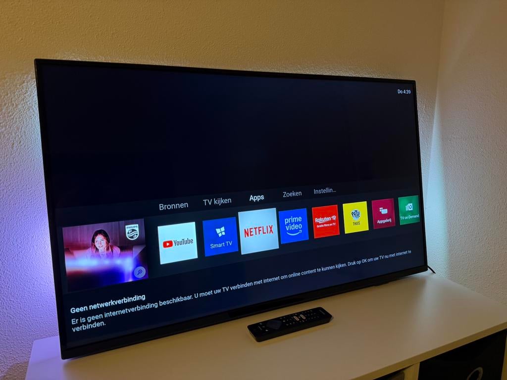 Philips 4K Ambilight Smart TV - 43 inch, Ophalen, Philips, 50 Hz, LCD