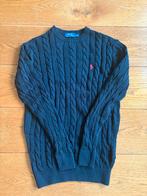 Ralph Lauren kabeltrui donkerblauw - Maat M, Kleding | Heren, Truien en Vesten, Verzenden, Zo goed als nieuw, Maat 48/50 (M), Blauw
