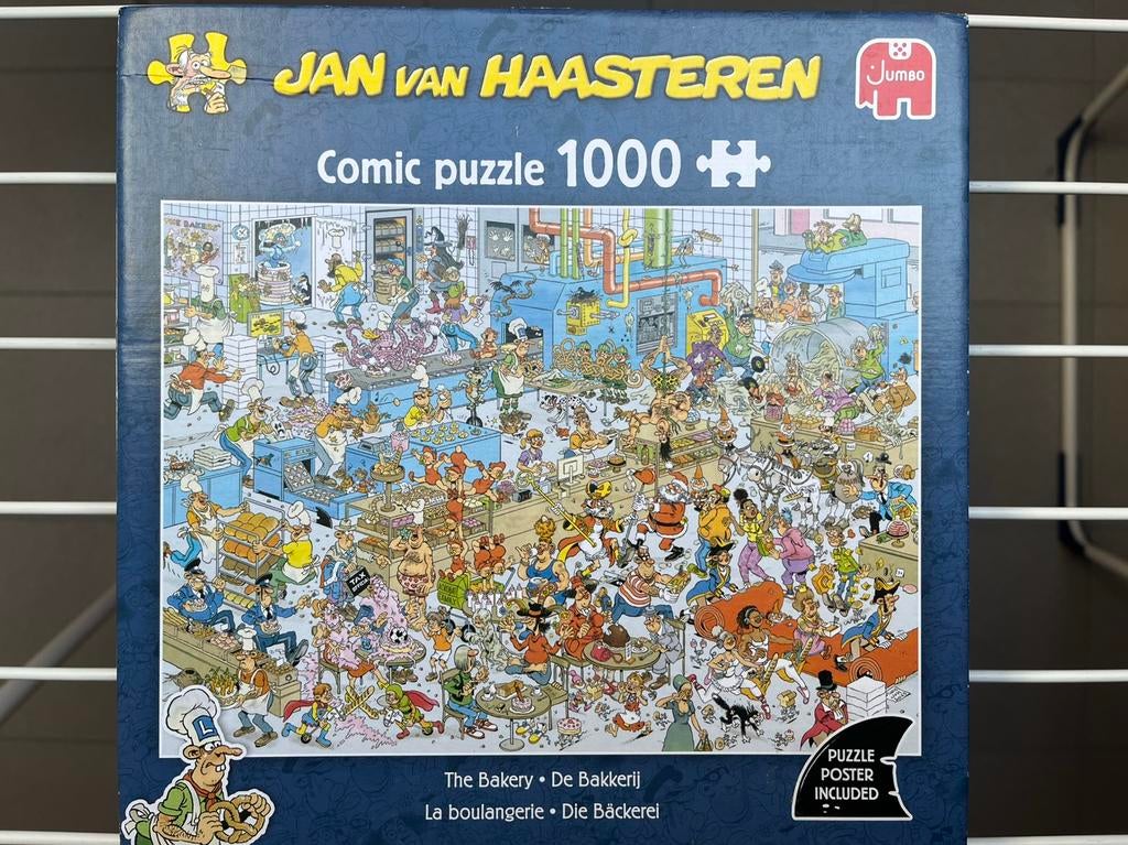 Jan van Haasteren de Bakkerij 1000 stukjes, Ophalen, 500 t/m 1500 stukjes, Zo goed als nieuw