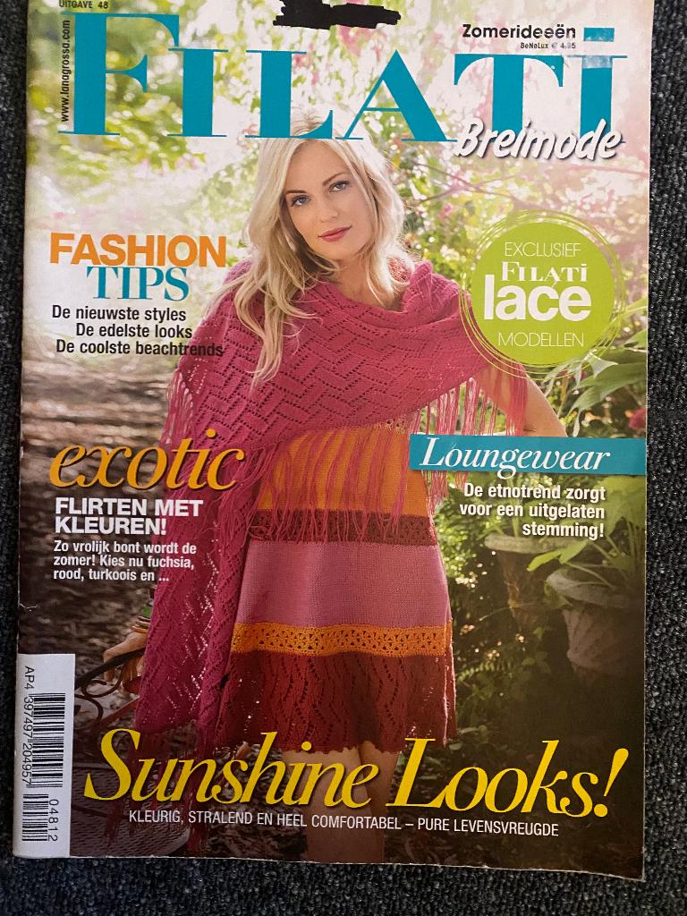 Filati breien zomer, Ophalen, Zo goed als nieuw, Breien of Haken, Patroon of Boek