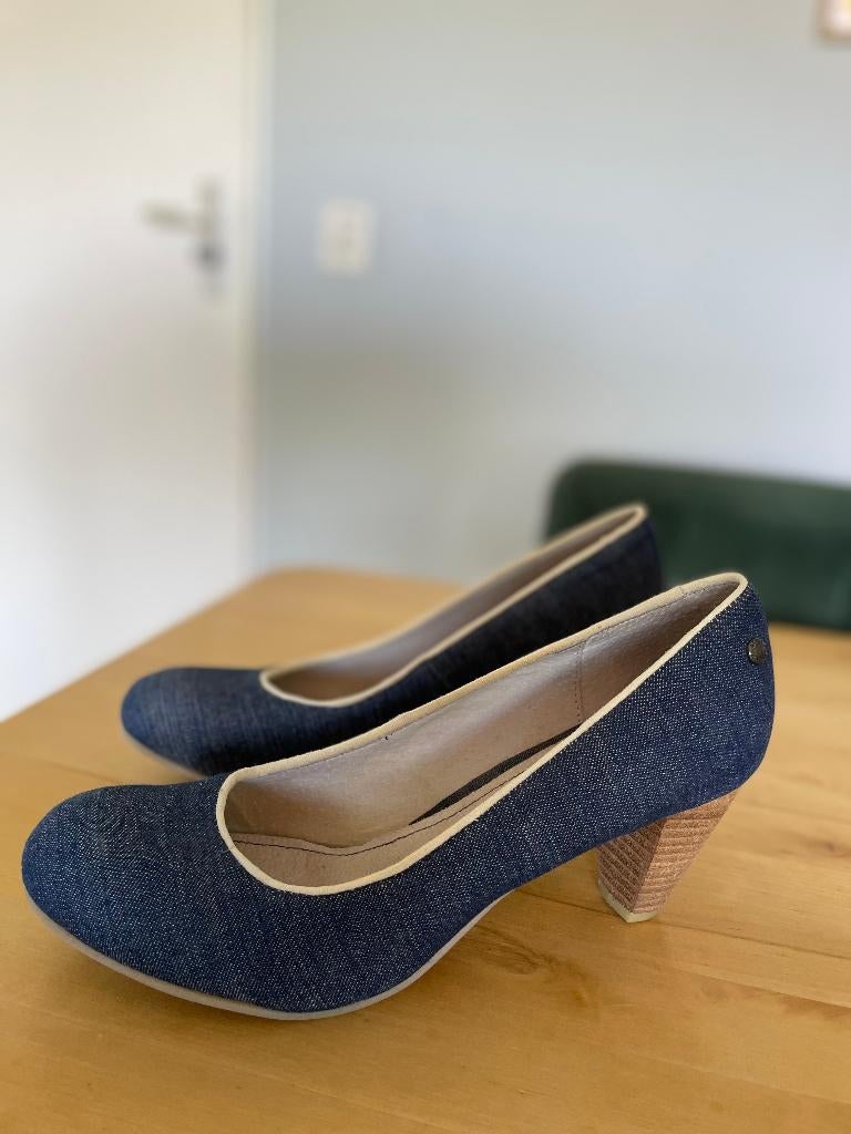 Mexx pumps denim maat 41, Kleding | Dames, Schoenen, Pumps, Mexx, Blauw, Ophalen of Verzenden