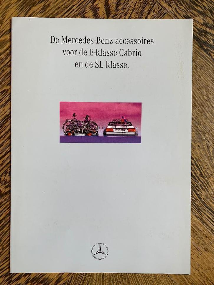 Folder Mercedes-Benz SL R129 en E cabrio Accessoires 1994, Boeken, Auto's | Folders en Tijdschriften, Nieuw, Mercedes, Ophalen of Verzenden