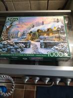 Falcon De Luxe Legpuzzel: Whitesmith's Cottage in Winter, Ophalen of Verzenden, 500 t/m 1500 stukjes, Zo goed als nieuw, Legpuzzel
