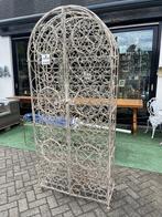 Massief smeedijzeren wijnrek 138 flessen - wijnkast oud wit, Ophalen, Wilms, Zo goed als nieuw, 25 flessen of meer