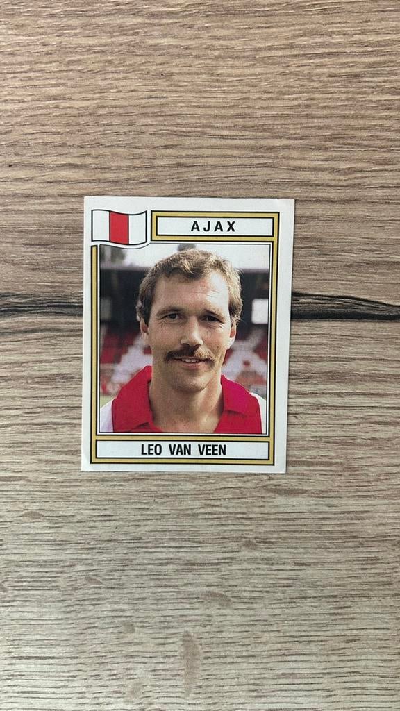 Panini Voetbal 83 plaatje Leo van Veen Ajax, Ophalen of Verzenden, Zo goed als nieuw, Plaatje