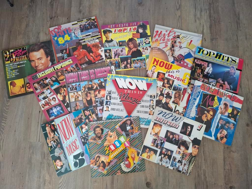 Partij van 24 verzamel dubbel lp's t.e.a.b., Cd's en Dvd's, Vinyl | Overige Vinyl, Ophalen, Gebruikt, 12 inch