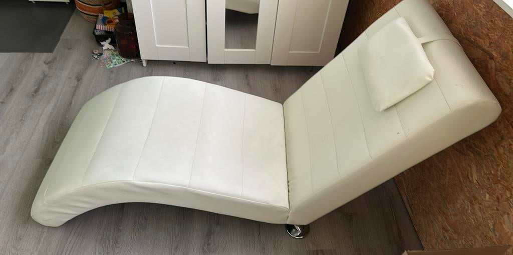 Lig stoel, Ophalen of Verzenden, Gebruikt, Wit, Eén