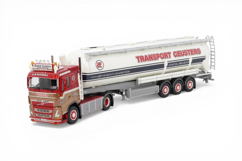 TEKNO  VOLVO FH 5 LAAG DAK MET SILO OPLEGGER R CEUSTERS, Ophalen of Verzenden, Nieuw, Bus of Vrachtwagen, Tekno