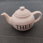 Theepot met opdruk "Thee", Ophalen of Verzenden, Zo goed als nieuw