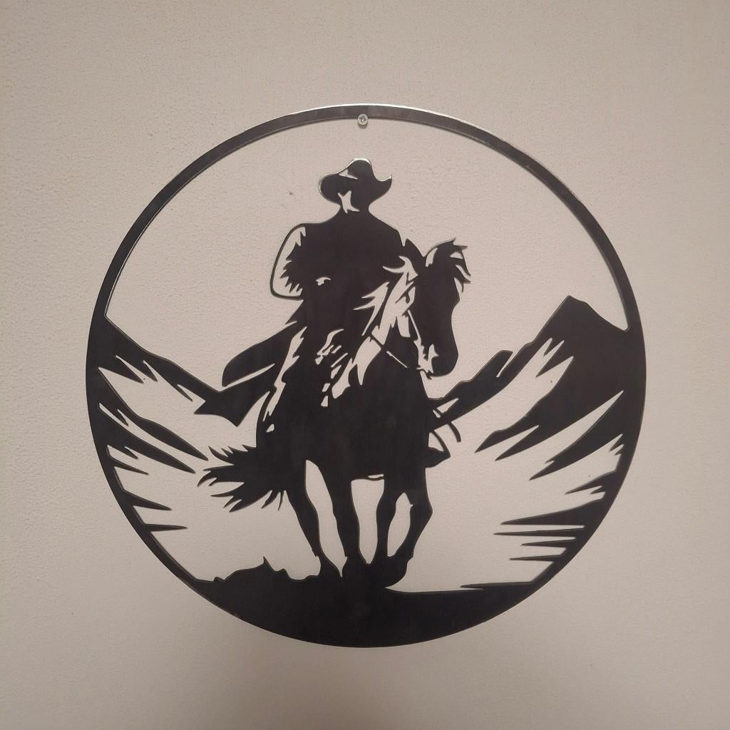 Cowboy in Country style - Cortenstaal, Huis en Inrichting, Ophalen of Verzenden, Nieuw
