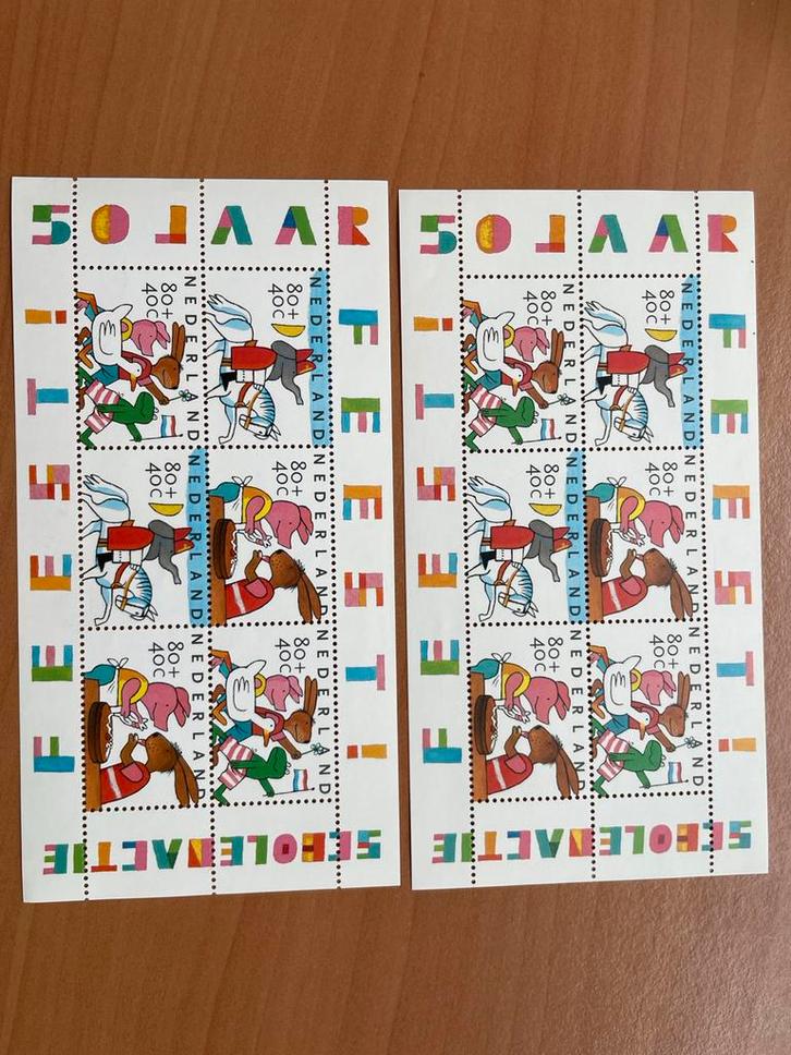 Kinderpostzegels: 10 vel uit 1992, 1993, 1995, 1996, 1999, Postzegels en Munten, Postzegels | Nederland, Postfris, Na 1940, Ophalen