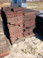 Diverse partijen beschadigde rubber tegels. €2,95 per m2, Tuin en Terras, Tegels en Klinkers, Ophalen, Gebruikt, -, -