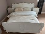 Vintage gerestyled bed 140x200, Antiek en Kunst, Antiek | Meubels | Bedden, Ophalen