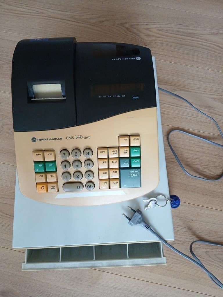 Triumph-Adler CMS 140 euro kassa met kassalade, Ophalen