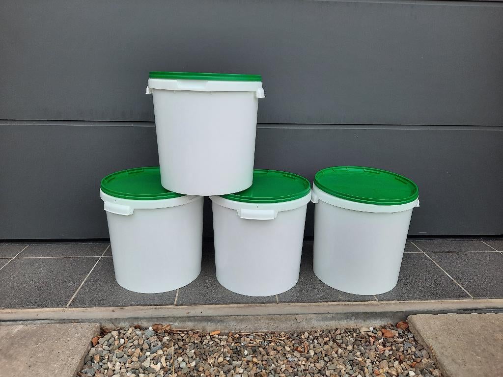 emmer met deksel 20 liter, Ophalen of Verzenden, Zo goed als nieuw