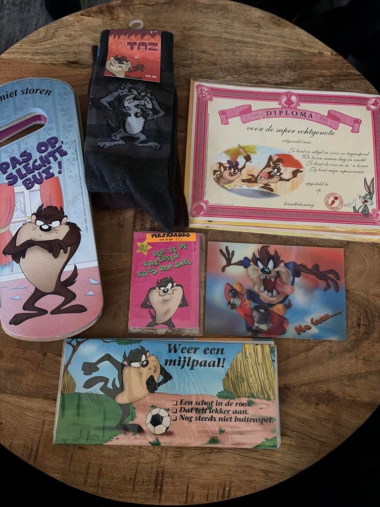 Tazmania Duivel Collectie: Beeldjes, Sokken & Meer, Ophalen, Gebruikt, Overige soorten, Beeldje of Figuurtje