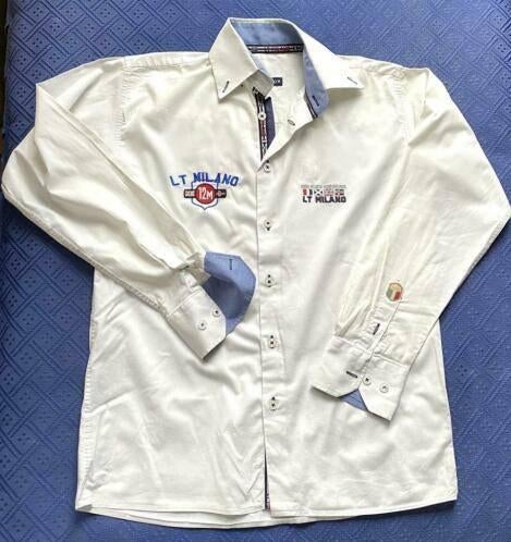 Lt Milano overhemd maat 164, Kinderen en Baby's, Kinderkleding | Maat 164, Ophalen of Verzenden, Zo goed als nieuw, Jongen, Overhemd of Blouse