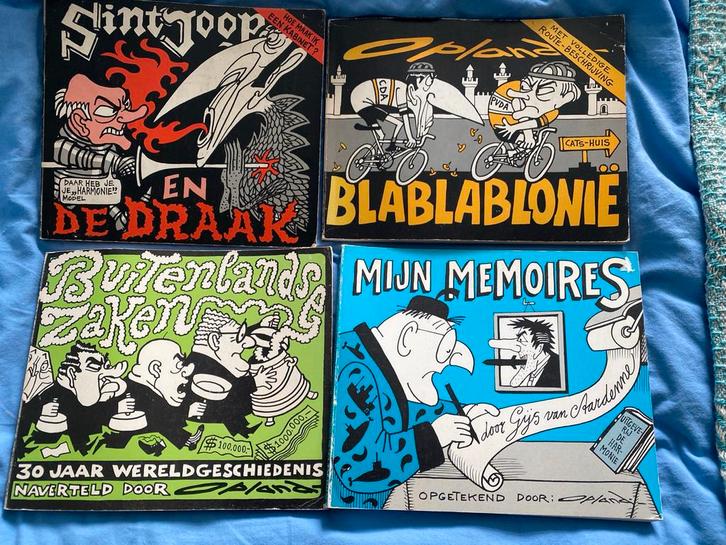 4 boeken met spotprenten van Opland - De Harmonie, Boeken, Overige Boeken, Gelezen, Ophalen of Verzenden