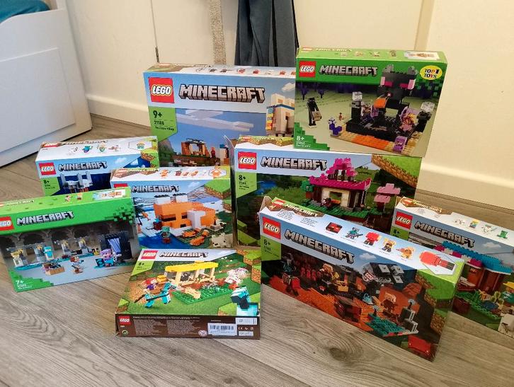 lego minecraft collectie(sets ook apart te koop), Kinderen en Baby's, Speelgoed | Duplo en Lego, Zo goed als nieuw, Lego, Complete set