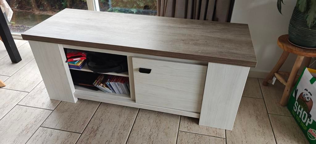 Moderne Woonkamer set: Dressoir, Salontafel, TV-meubel, Ophalen, Eikenhout, Zo goed als nieuw, 200 cm of meer