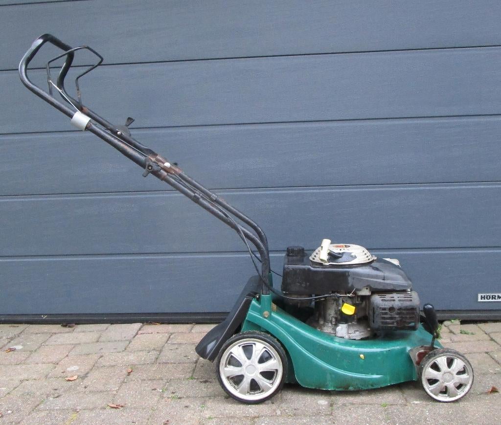 Benzine grasmaaier met B&S OHV motor, Ophalen, Cirkelmaaier, Gebruikt, Benzine-grasmaaier