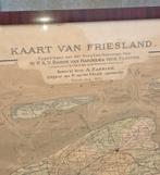 Antieke kaart provincie Friesland 1914, Landkaart, 1800 tot 2000, Nederland, Ophalen