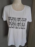 Shirt Geisha  Kleur : Wit Zwarte letters Maat : 40, Kleding | Dames, T-shirts, Maat 38/40 (M), Geisha, Wit, Ophalen of Verzenden