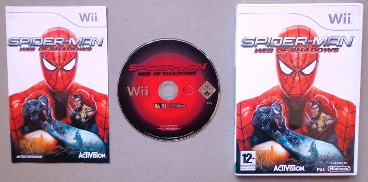 Spiderman Web Of Shadows voor de Nintendo Wii Compleet, Spelcomputers en Games, Games | Nintendo Wii, Zo goed als nieuw, Avontuur en Actie
