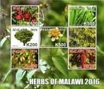 Malawi 2016 Kruiden uit Malawi vel postfris, Verzenden, Overige landen, Postfris