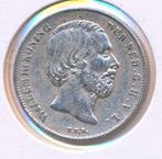 Nederland halve gulden 1859 Willem 3, ½ gulden, Koning Willem III, Zilver, Ophalen of Verzenden