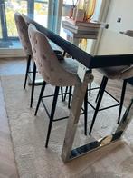 Eettafel Richmond Blackbone met 4 richmond stoelen, Huis en Inrichting, Tafels | Eettafels, Zo goed als nieuw, 150 tot 200 cm